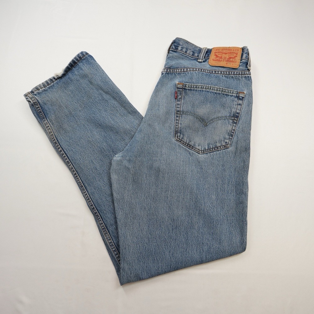 Levi's 550 Men's Relaxed Fit Jeans (fits 36x34) Blue Medium Wash Denim Casual
